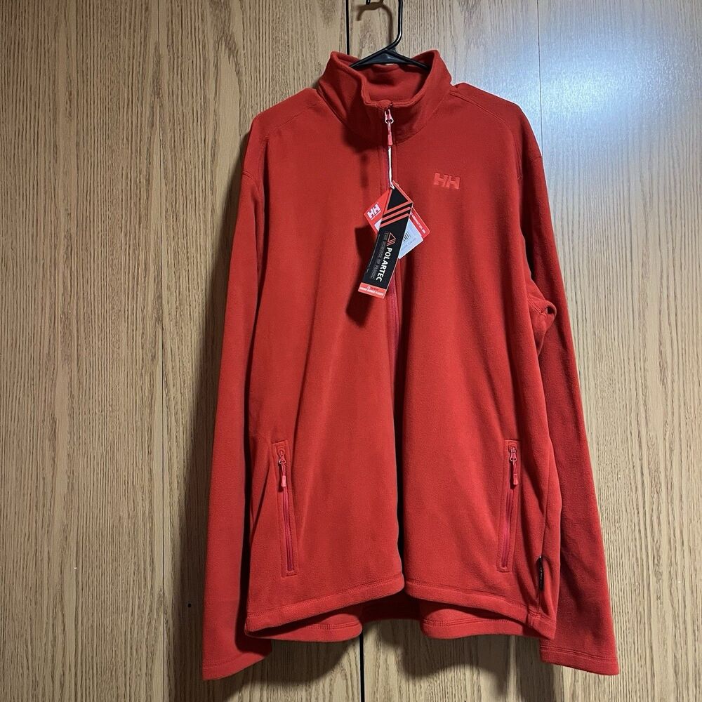 NWT Helly Hansen Men’s 2XL Daybreaker Fleece Jacket Red